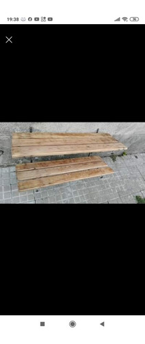 Imagen 3 de 3 de Ganchera Doble En Madera Y Hierro