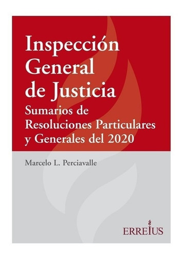 Libro Inspección General De Justicia - Erreius