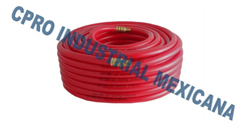 Manguera P/aire D/pvc Roja 3/8'' X 100 Ft Conector 1/4'' Npt
