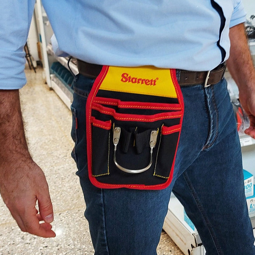 Imagem 4 de 6 de Coldre P/ Ferramentas 4 Bolsos Porta Martelo Pox Starrett