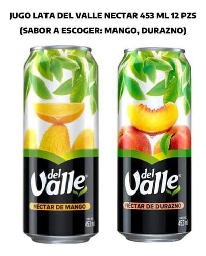 Jugo Del Valle Megalata 453ml 12p (sabor A Elegir)