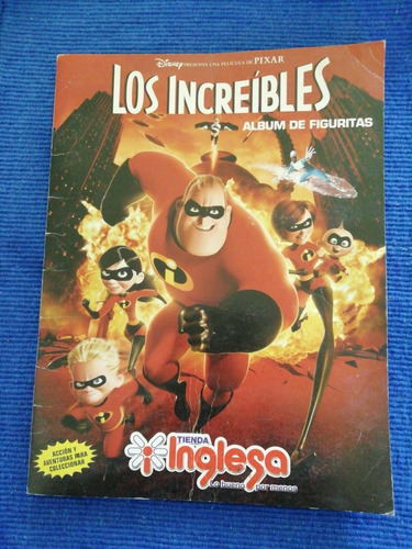 Disney Pixar Los Increibles Album De Figuritas Completo