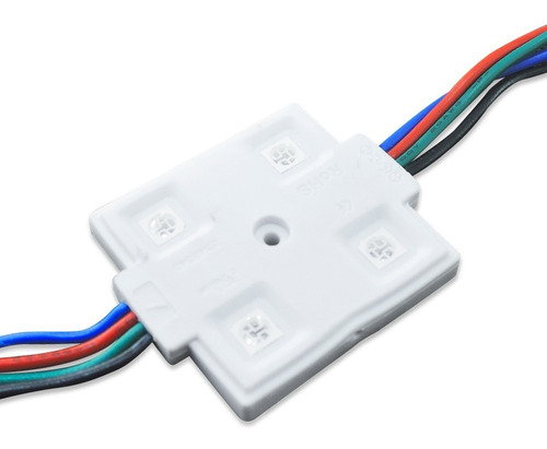 Caluga Led Smd 5050 Rgb Módulo 4 Leds 12v 1.3w Ip65 X10