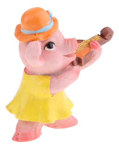 4x Cute Mini Pig Toy Figures Kit Fairy Garden Terrario Prop
