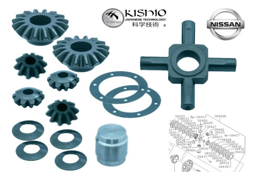 Satelites Eje Lainas Perno Nissan Pickup Np300 D22 2.5l