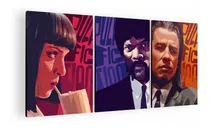 Comprar Cuadro Decorativo Mural Triptico Pulp Fiction 90x42 Mdf