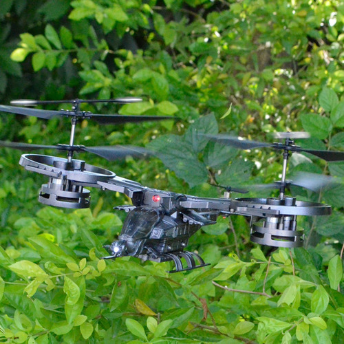 Modelo de helicóptero RC remoto de 4 eixos, 5 canais, voo