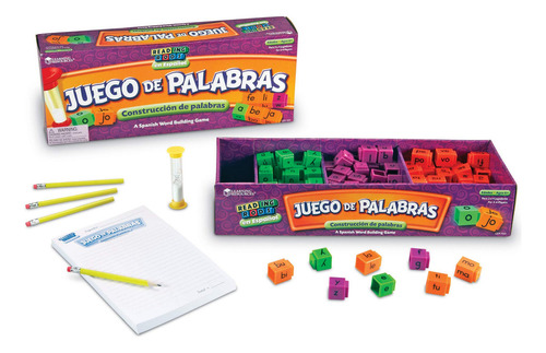 Learning Resources Ler7241 Juego De Palabras Español, Reading Rods, Null