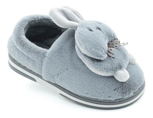 Pantuflas Peluche Niños Niñas Conejo Cerrada Importada