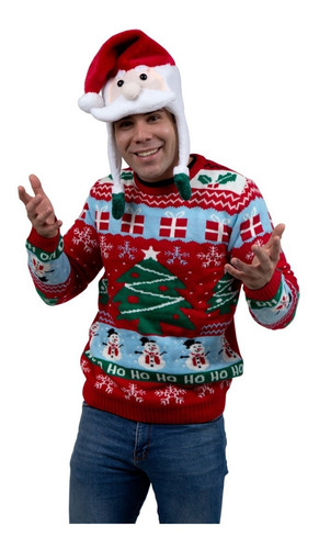 Imagen 1 de 1 de Suéter Ugly Sweater Árbol De Navidad Navideño