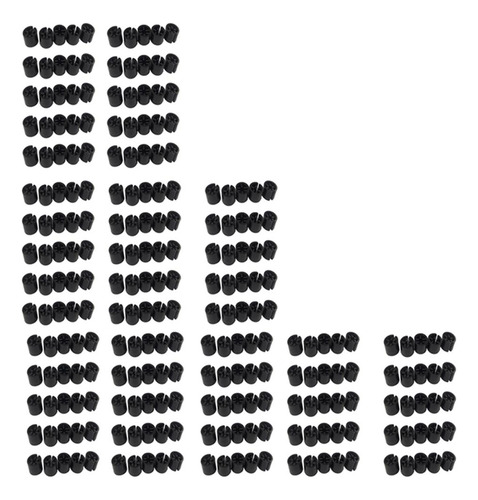 300pcs De Ropa De Tamaño De Suspensión De Color - En Negro