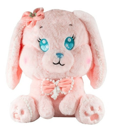 Conejo De Peluche Liebre Conejito De Felpa Juguete 30 Cm Color Rosa