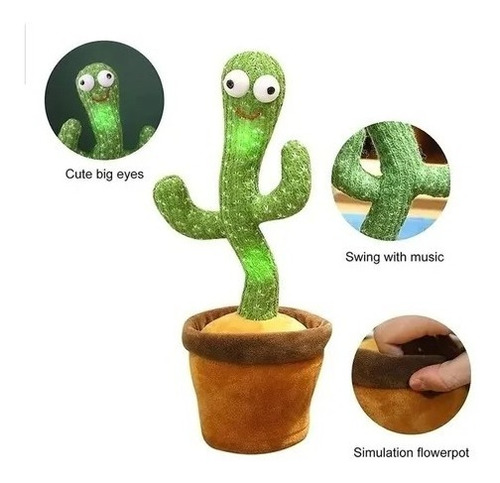 Cactus Bailarín Juguete Interactivo
