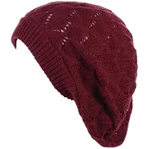 Comprar Gorros Sombreros Y Boinas De Punto Rojo Talla Única
