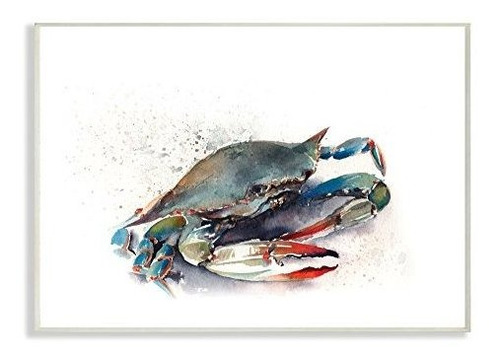 Stupell Home D Cor Rainbow Crab Wall Plaque Art, 10 X 0,5 X  (Reacondicionado)
