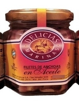 Anchoas Delicias Marinas X3 Frascos De 190gr Oferta