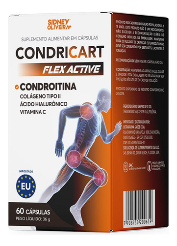 Condricart Condroitina Flex Active C/ 60 Caps Sidney Oliveir