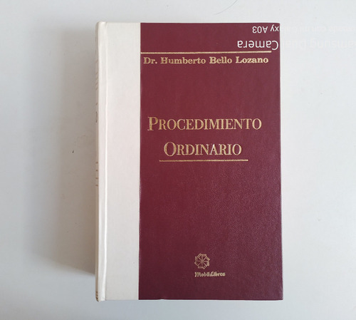 Procedimiento Ordinario Humberto Bello Lozano Tapa Dura