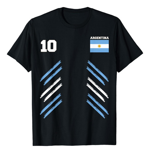 Argentina Soccer Ball Argentina Bandera Número Diez Hombres 