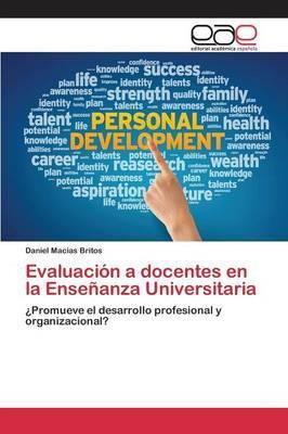 Libro Evaluacion A Docentes En La Ensenanza Universitaria...