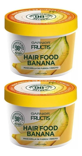 2 Mascarilla Capilar Hair Food Banana G - mL a $102