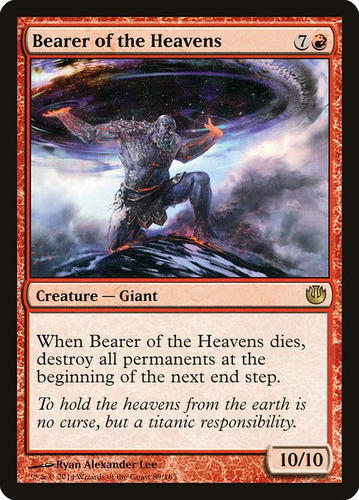 Carta Magic Bearer Of The Heavens Journey Into Nyx Mtg