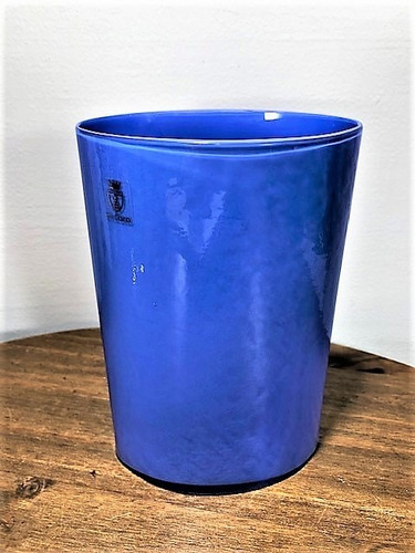 Vaso Cristal Cadoro Azul 20cm