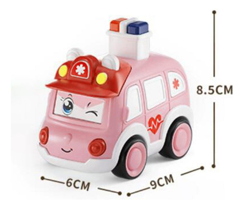 Press And Go-juguetes Educativos Para Coche, Ambulancia