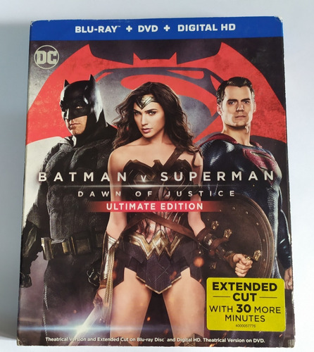 Blu Ray Batman V Superman Dawn Justice Dvd Ultimate Dc