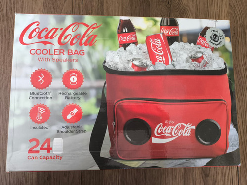Gabba Goods Hielera con Altavoces Bluetooth EWS Bolsa Enfriadora de Coca Cola