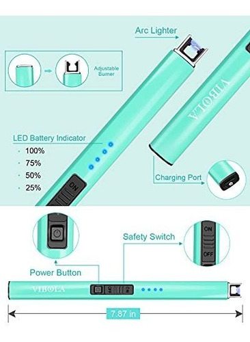 Recargable Lighter Cadre Electrático Arc Plasma Plasma...