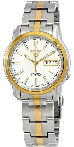 Seiko 5 #snkl84 Reloj Automático De Dos Tonos De Acero