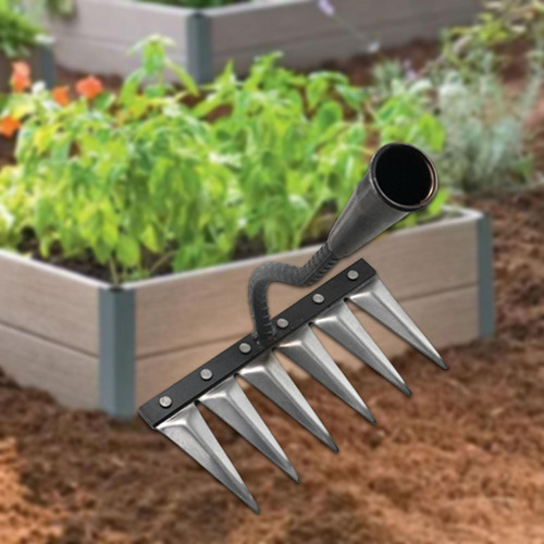 Herramienta De Jardinería De Jardinería Rake 6 Dientes