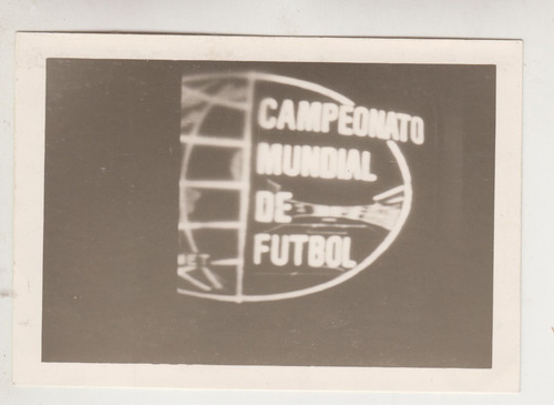 1962 Fotografia Pantalla De Television Mundial Futbol Chile