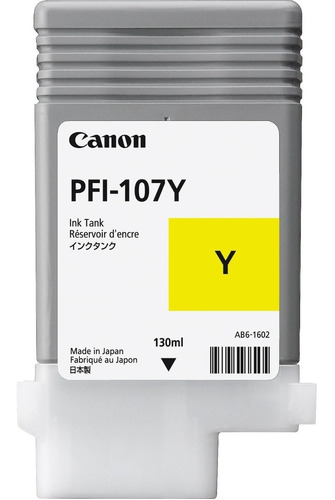 Cartucho Canon Pfi 107 Yellow Ipf 670 680 685 770 780 785
