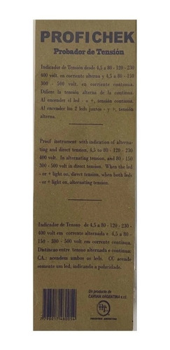 Imagen 2 de 7 de Buscapolo Instrumento De Prueba Profi Check