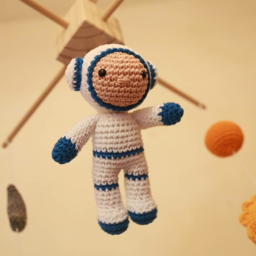 Movil Cunero Artesanal Espacial Astronauta Cohete Planetas