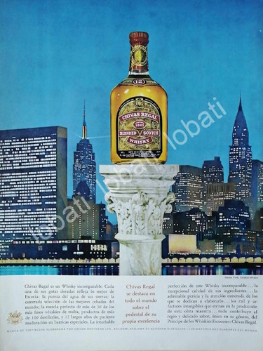 Cartel Publicitario Retro Whisky Chivas Regal 1960s 400