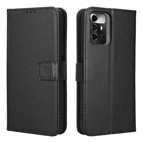 Funda Texturizada Para Zte Blade V40 Smart Luxury Hard Flip