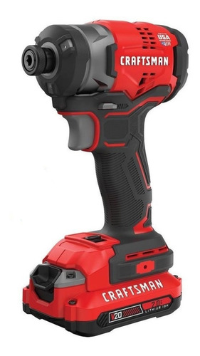 Llave de impacto inalámbrico Craftsman CMCF820D2 20V rojo/negro