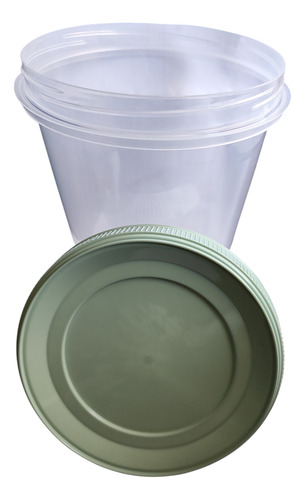 Envase Contenedor Plástico Tapa De Rosca 1100ml X 6unidades