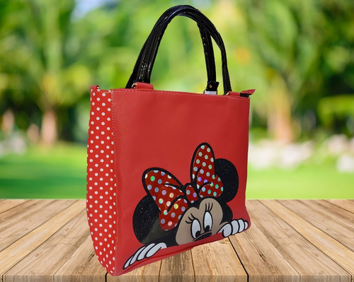 Imagen 4 de 7 de Bolsa De Mano Para Dama De Disney, Minnie Mouse En Rojo