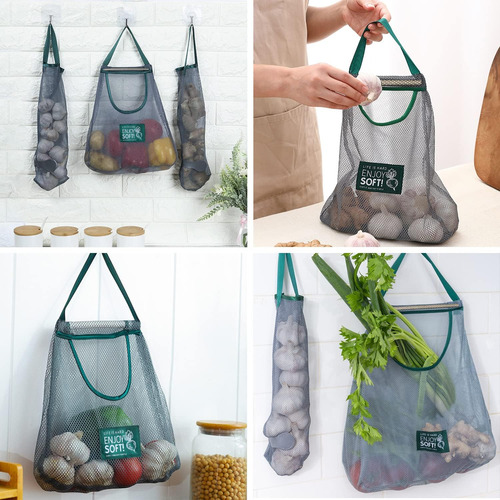 Drwssr Bolsa De Malla Para Almacenamiento De Frutas Y Verdur