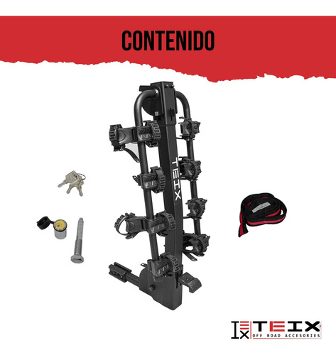 Portabicicletas Rack Tirón Sp P/ 4 Bicis Audi Q2