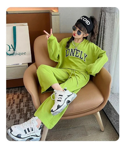Conjunto De Pantalones Acampanados De Estilo Coreano Para Ni