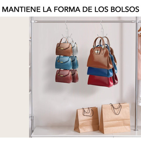 Organizador De Bolsos For Mujer, 2 Ganchos De Metal For