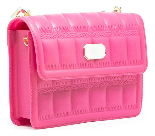 Bolsa Feminina Transversal Tiracolo Corrente Podlinda Anne Cor Pink