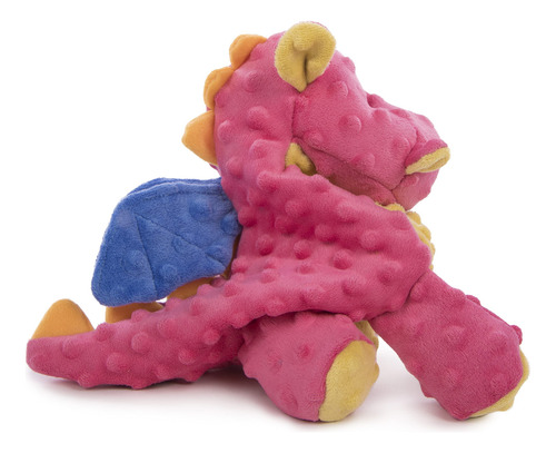 Juguete Para Perros Godog Bubble Plush Dragons Squeaky Chew