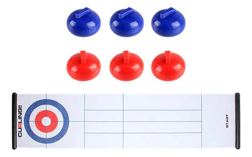 L Juego De Curling Diversión Niños Interacción Primer Juego