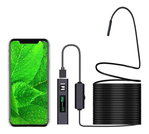 Camara Endoscopio Wifi Android iPhone Y Pc Cable 3.5 Metros